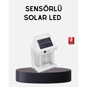 Solar Sensörlü Dış Mekan Lamba 3 Işık Modlu ve IP65 Dayanıklı - Lisinya