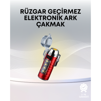 USB Şarjlı Suya Dayanıklı Elektrikli Çakmak - Lisinya