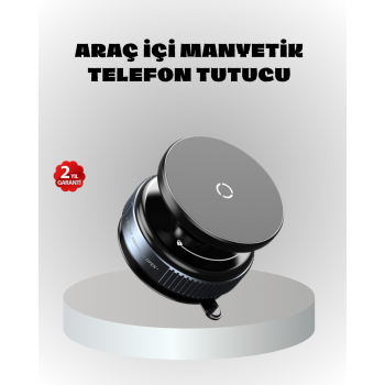 Mıknatıslı Araç Telefon Tutucu Vakum Teknolojili 360° Ayarlanabilir - Lisinya