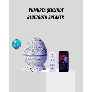 Dinozor Yumurta Gece Lambası Projektör – 14 Renk Seçeneği - Lisinya