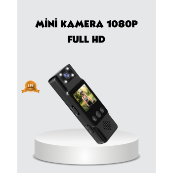 180 Derece Dönebilen Mini Kamera Full HD TFT Ekran Hareket Sensörlü - Lisinya