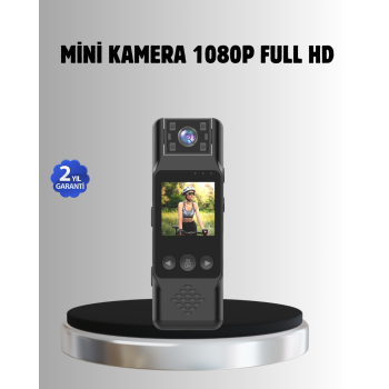 180° Döner Lensli Mini Kamera 1080P Full HD Hareket Algılama 1200mAh - Lisinya