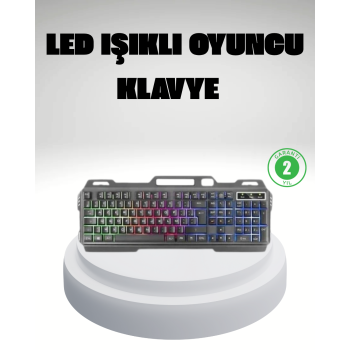 RGB Işıklı Oyuncu Klavye Mouse Seti – Türkçe Q, Ayarlanabilir DPI, Ergonomik ve Dayanıklı Tasarım - Lisinya