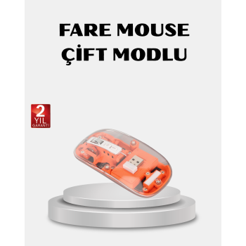 Kablosuz Çift Modlu Mouse – Bluetooth 5.0 + 2.4GHz - Lisinya