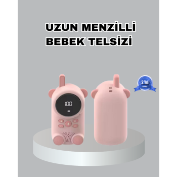 Şarjlı Bebek Telsizi Uzun Mesafe 22 Kanal LCD Ekran VOX Modu 400 mAh - Lisinya