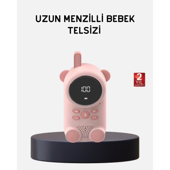Bebek Telsizi LCD Ekran VOX İki Yönlü İletişim USB Şarj Hafif - Lisinya