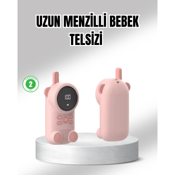 Uzun Menzilli Bebek Telsizi 1-3 Km Çekim 22 Kanal LCD Ekran VOX Şarjlı - Lisinya