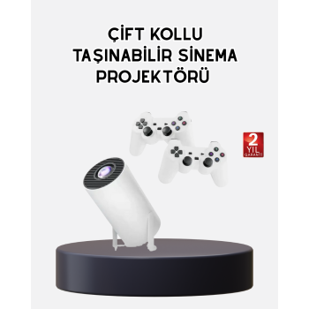 Kablosuz Projeksiyon Cihazı 4K Destekli HDMI USB Oyun Uyumlu - Lisinya