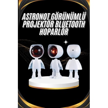 Gün Batımı Projektör Lamba Astronot Görünümlü Dekoratif Masa Lambası - Lisinya
