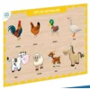 Ahşap Çiftlik Hayvanları Eğitici Set