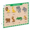 Ahşap Vahşi Hayvanlar Eğitici Set