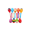 Renkli Ahşap Marakas Boncuklu Ritim Çıngırağı Çocuklar İçin Eğitici ve Eğlenceli Müzik Aleti (7 Adet) ( Lisinya )