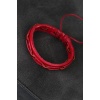 Kırmızı Renk İpli Yeni Sezon Deri Erkek Bileklik - Lisinya