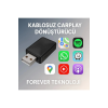 Kablosuz CarPlay & Android Auto Adaptörü - Apple ve Android Cihazlar İçin Evrensel Wireless Carplay Çevirici ( Lisinya )