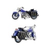 1:12 Ölçekli Model Motosiklet - Classic - HX796 - Mavi (Lisinya)