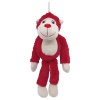 Peluş Maymun 40 cm - Yumuşak Peluş - G5501 - Kırmızı (Lisinya)