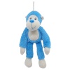 Peluş Maymun 40 cm - Yumuşak Peluş - G5501 - Mavi (Lisinya)