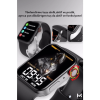 Konuşma Özellikli Smart Watch 7 Akıllı Saat Su Geçirmez Yan Tuşlu Köşeli Yeni Alüminyum Kasa (siyah) ( Lisinya )