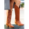 Milla Taba Cilt Tak Çıkar Topuklu Bot Ve Çizme - Lisinya