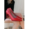 Jilya Kırmızı Cilt Stiletto Ayakkabı - Lisinya