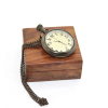 Ahşap Kutulu Pirinç Köstekli Saat 16155 - Lisinya