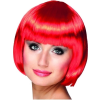Kırmızı Renk Parti Peruğu Küt Saç - Lisinya