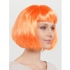 Turuncu Renk Parti Peruğu Küt Saç - Lisinya