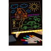 Neon Işıklı 7 Renk Işık Boyama Kalemli Led Resim Panosu Boyama Tahtası Kalemleri 20 X 20 - Lisinya