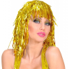 Altın Sarısı Işıltılı Metalize Parti Peruğu - Lisinya