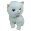 Sesli Peluş Kedi Van Kedisi 25 cm - Beyaz (Lisinya)