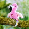 Peluş Ses Tekrarlı Hayvan Bileklik Aksesuar - Pembe Flamingo (Lisinya)