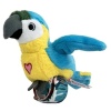 Peluş Ses Tekrarlı Hayvan Bileklik Aksesuar - Sarı Papağan (Lisinya)