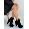 Denta Siyah Süet Topuklu Bot - Lisinya