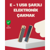 Rüzgar Geçirmez Elektronik Çakmak – Modern Tasarım, Metal Gövde - Lisinya