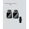2in1 Kablosuz Yaka Mikrofonu iOS ve Android Uyumlu - Lisinya
