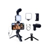 Akıllı Telefon Vlog Kiti Tripod Mini Mikrofonlu Telefon Tutucu - Lisinya