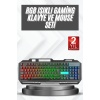 Işıklı Oyuncu Q Klavye Mouse Seti Siyah Gaming Oyuncu Klavye - Lisinya