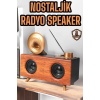 Çalar Radyo Müzik Kutusu Nostaljik Hoparlör Speaker - Lisinya