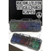 Q Klavye RGB Işıklı Klavye Ve Mouse Seti Kablolu Mouse Hediyeliş - Lisinya
