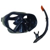 Star Diving Dalış Maskesi ve Snorkel Yetişkin - 51713-SİYAH (Lisinya)