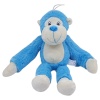 Peluş Maymun 40 cm - Yumuşak Peluş - G5501 - Mavi (Lisinya)