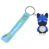 Figürlü ve Işıklı Silikon Anahtarlık -  Supe Rock - Mavi (Lisinya)