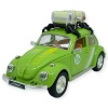 Tatil Serisi - Sesli Işıklı Vosvos Araba 18 cm - Yeşil (Lisinya)