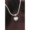 316L Çelik İtalyan Zincir Kalp Kolye - Lisinya