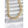 CM 14K Gold Renk Kalın Zincir Model 60 cm Kadın Kolye - Lisinya