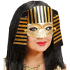Mısırlı Maskesi Lastik Aparatlı Firavun Maskesi 21x23 Cm - Lisinya