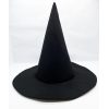 Siyah Renk Keçe Cadı Şapkası 35x38 Cm - Lisinya