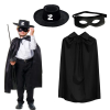 Zorro Pelerini Şapkası Ve Maske Seti Çocuk Boy - Lisinya