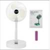 Katlanır Teleskopik Zemin Fanı Yaz Sessiz Öğrenci Masaüstü Fan Usb Şarj Edilebilir Taşınabilir Ev Mini Hava Soğutucu - Lisinya