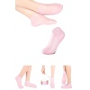 1 çift silikon jel topuk nemlendirici çorap ayak bakımı çatlama koruyucu krem çorabı - Lisinya
